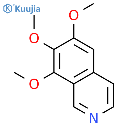 isoquinoline, 6,7,8-trimethoxy- (9ci) structure