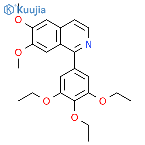 Isoquinoline,6,7-dimethoxy-1-(3,4,5-triethoxyphenyl)- structure