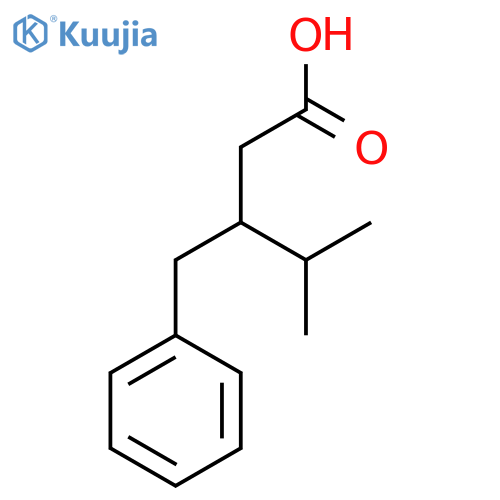3-Benzyl-4-methylpentanoic acid structure