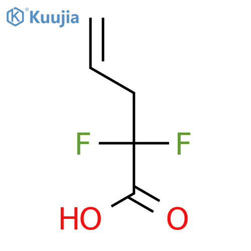 2,2-Difluoropent-4-enoic Acid structure
