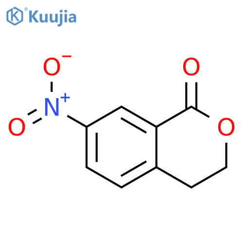 7-nitro-3,4-dihydro-1H-2-benzopyran-1-one structure