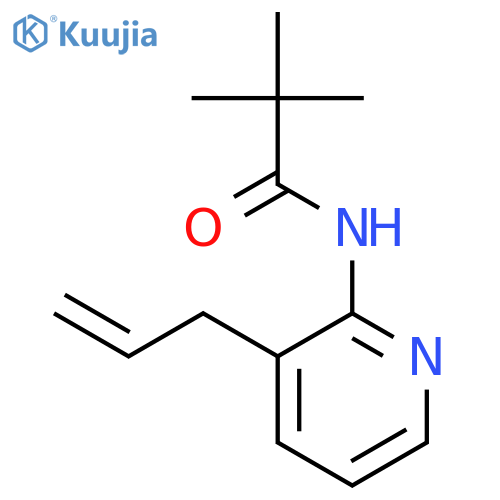 n-(3-allyl-pyridin-2-yl)-2,2-dimethyl-propionamide structure