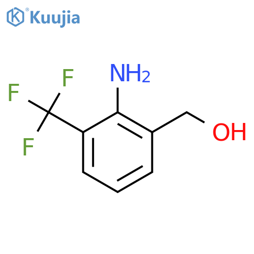 (2-Amino-3-(trifluoromethyl)phenyl)methanol structure