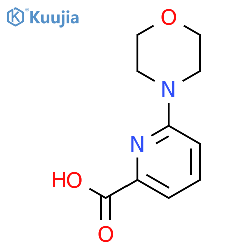 6-(morpholin-4-yl)pyridine-2-carboxylic acid structure