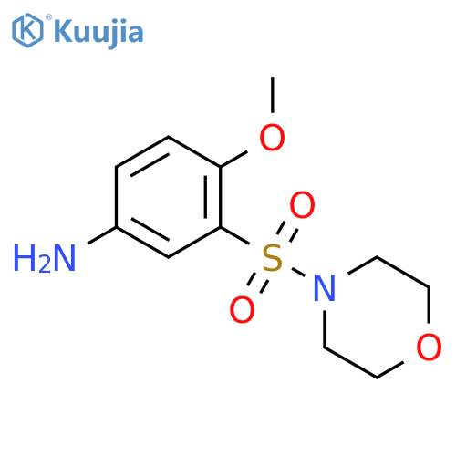 4-methoxy-3-(morpholine-4-sulfonyl)aniline structure