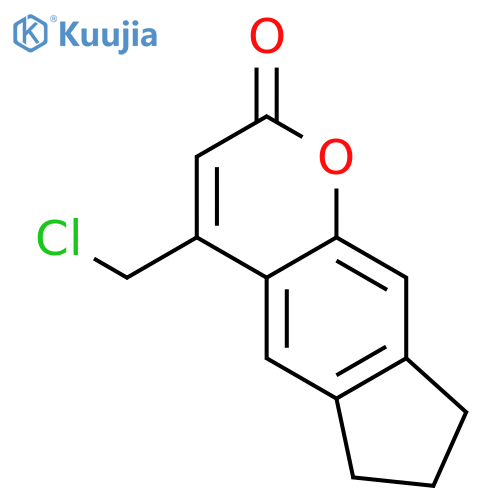 4-(chloromethyl)-2H,6H,7H,8H-cyclopentagchromen-2-one structure