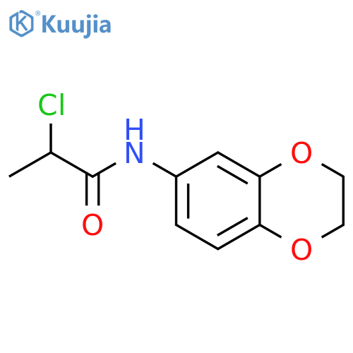 2-chloro-N-(2,3-dihydro-1,4-benzodioxin-6-yl)propanamide structure