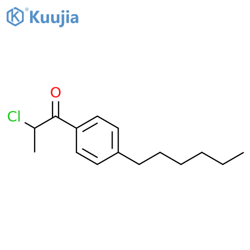 2-Chloro-1-(4-hexylphenyl)propan-1-one structure
