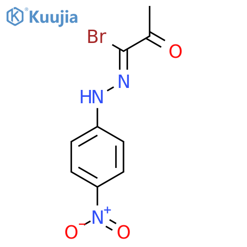 Propanehydrazonoylbromide, N-(4-nitrophenyl)-2-oxo- structure