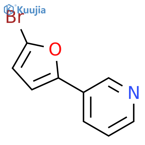 Pyridine, 3-(5-bromo-2-furanyl)- structure