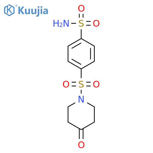 Benzenesulfonamide, 4-[(4-oxo-1-piperidinyl)sulfonyl]- structure