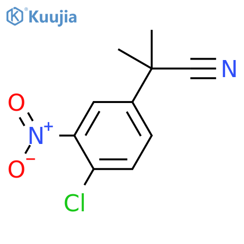 2-(4-chloro-3-nitrophenyl)-2-methylpropanenitrile structure