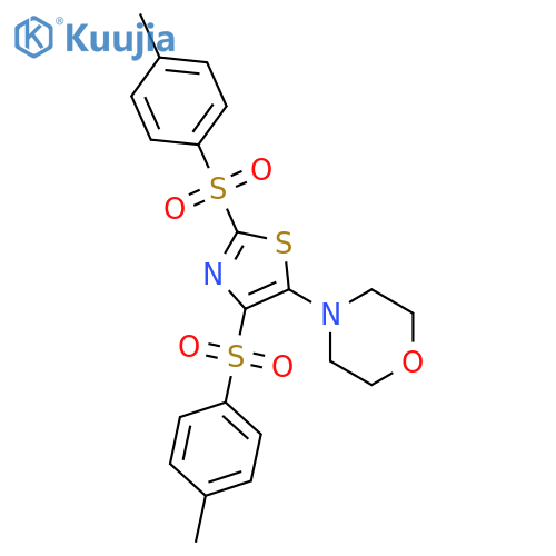 4-2,4-bis(4-methylbenzenesulfonyl)-1,3-thiazol-5-ylmorpholine structure