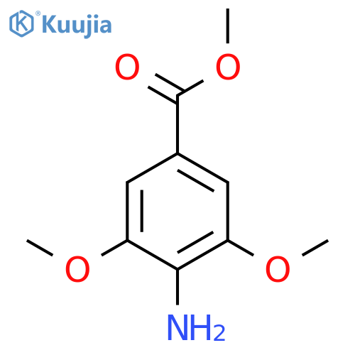 BENZOIC ACID, 4-AMINO-3,5-DIMETHOXY-, METHYL ESTER structure