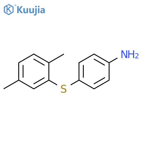 Benzenamine, 4-[(2,5-dimethylphenyl)thio]- structure