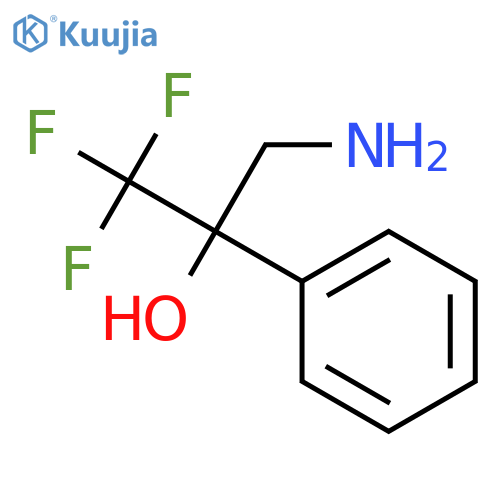 3-amino-1,1,1-trifluoro-2-phenylpropan-2-ol structure