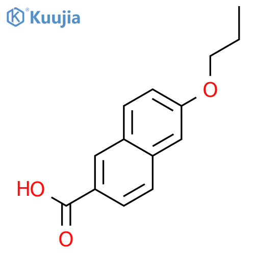 2-Naphthalenecarboxylic acid, 6-propoxy- structure