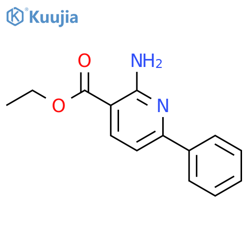 3-Pyridinecarboxylic acid, 2-amino-6-phenyl-, ethyl ester structure