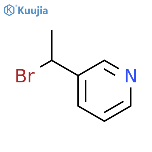 3-(1-bromoethyl)pyridine structure