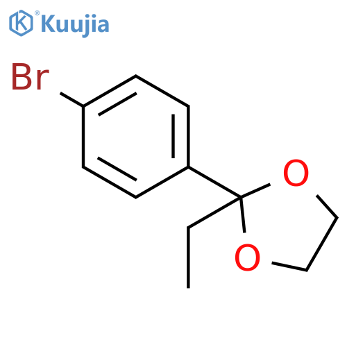 2-(4-Bromophenyl)-2-ethyl-1,3-dioxolane structure
