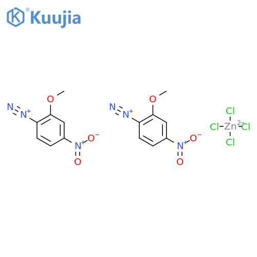 2-Methoxy-4-nitrobenzenediazonium chloride, zinc chloride structure