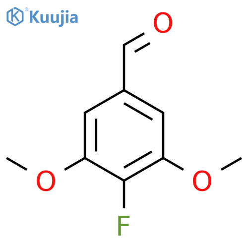 BENZALDEHYDE, 4-FLUORO-3,5-DIMETHOXY- structure