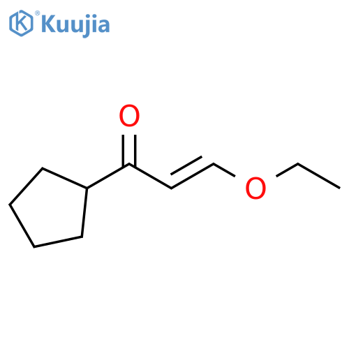 1-cyclopentyl-3-ethoxyprop-2-en-1-one structure