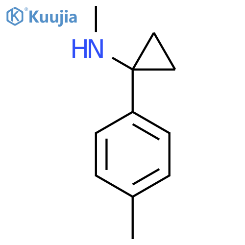 N-methyl-1-(4-methylphenyl)cyclopropan-1-amine structure