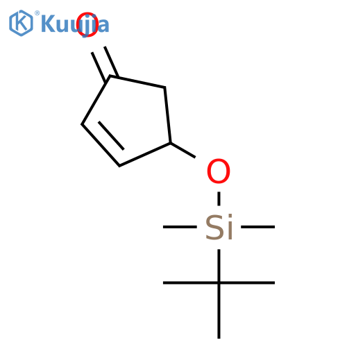 2-Cyclopenten-1-one, 4-[[(1,1-dimethylethyl)dimethylsilyl]oxy]- structure
