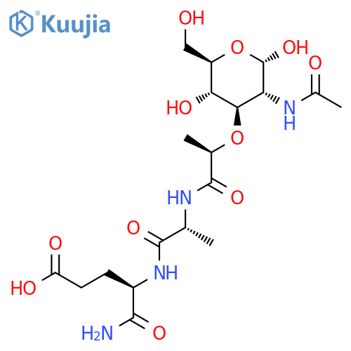 Ac-muramyl-D-Ala-D-Glu-NH2 structure