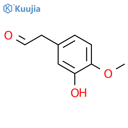 2-(3-hydroxy-4-methoxyphenyl)acetaldehyde structure