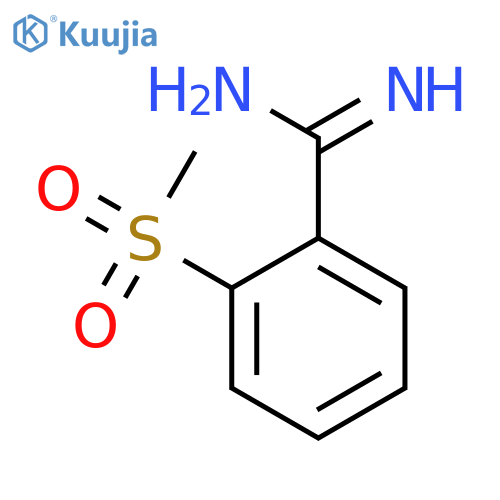 2-methanesulfonylbenzene-1-carboximidamide structure