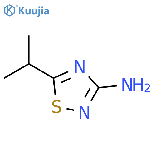 5-(propan-2-yl)-1,2,4-thiadiazol-3-amine structure