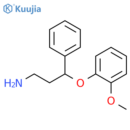 3-(2-methoxyphenoxy)-3-phenylpropan-1-amine structure