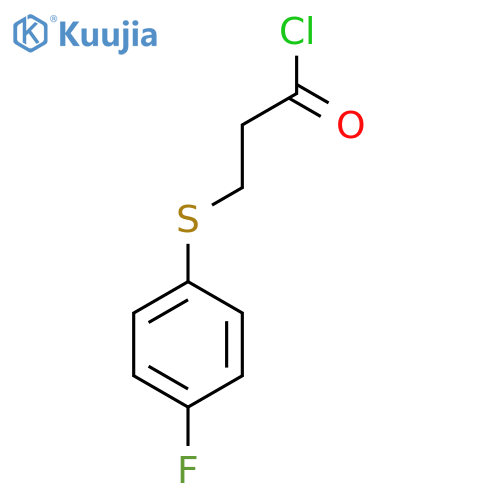 3-((4-Fluorophenyl)thio)propanoyl chloride structure