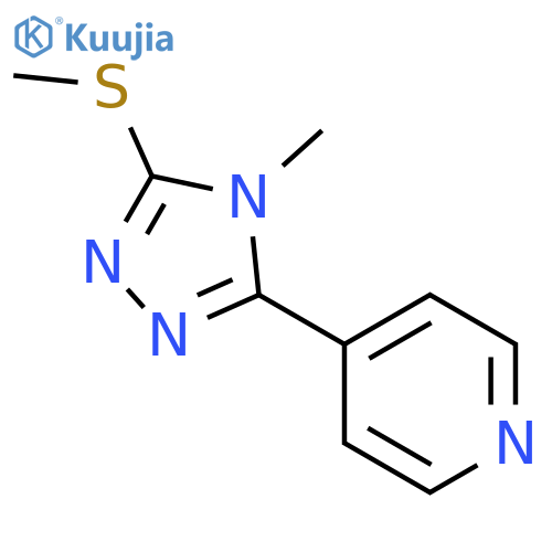 4-(4-Methyl-5-(methylthio)-4H-1,2,4-triazol-3-yl)pyridine structure