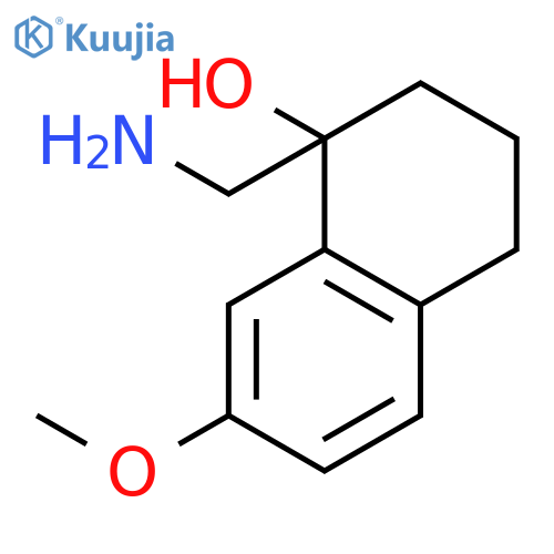1-(aminomethyl)-7-methoxy-1,2,3,4-tetrahydronaphthalen-1-ol structure