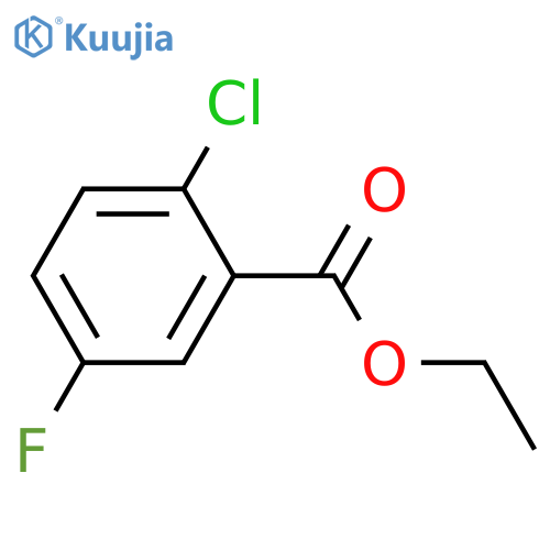 2-Chloro-5-fluorobenzoic acid ethyl ester structure