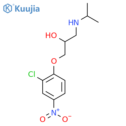 1-(2-chloro-4-nitrophenoxy)-3-(propan-2-yl)aminopropan-2-ol structure