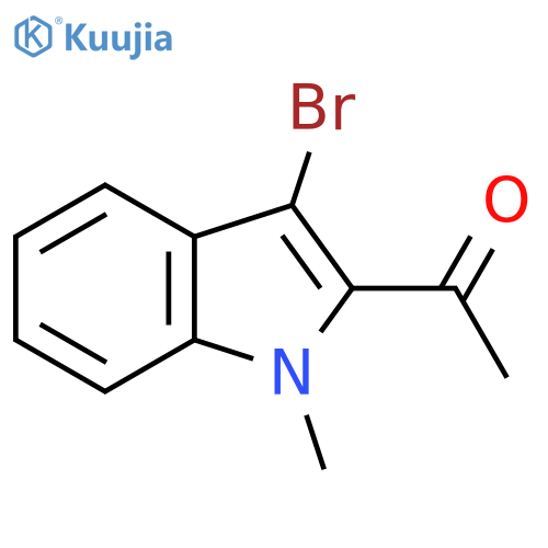 1-(3-bromo-1-methyl-1H-indol-2-yl)ethan-1-one structure