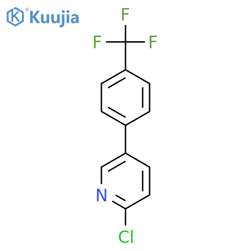 Pyridine, 2-chloro-5-[4-(trifluoromethyl)phenyl]- structure
