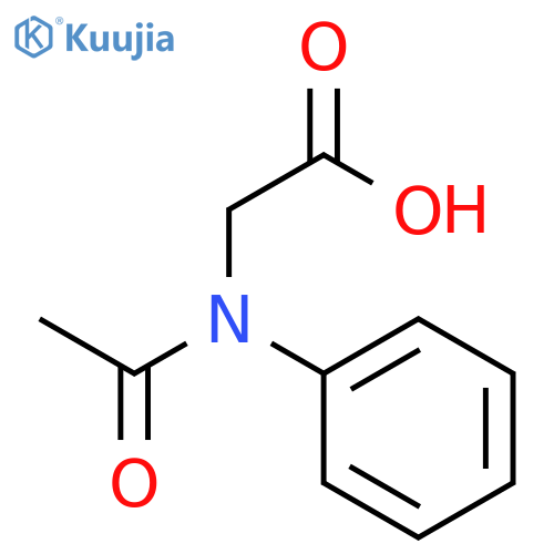 2-(N-phenylacetamido)acetic acid structure