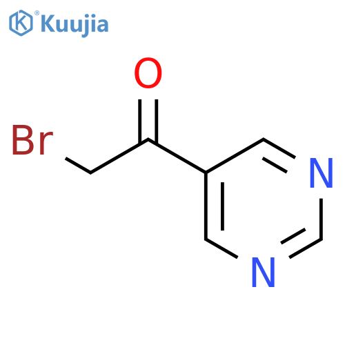 2-Bromo-1-(pyrimidin-5-yl)ethanone structure