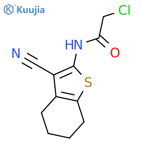 2-chloro-{N}-(3-cyano-4,5,6,7-tetrahydro-1-benzothien-2-yl)acetamide structure