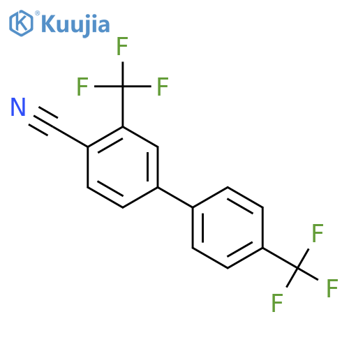 [1,1'-Biphenyl]-4-carbonitrile, 3,4'-bis(trifluoromethyl)- structure