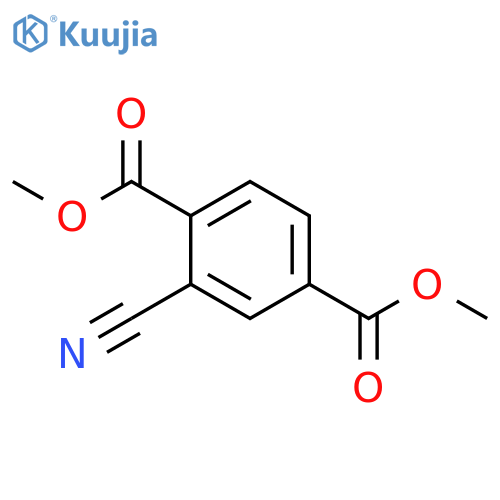 1,4-Benzenedicarboxylic acid, 2-cyano-, 1,4-dimethyl ester structure