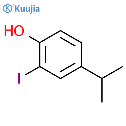 Phenol, 2-iodo-4-(1-methylethyl)- structure