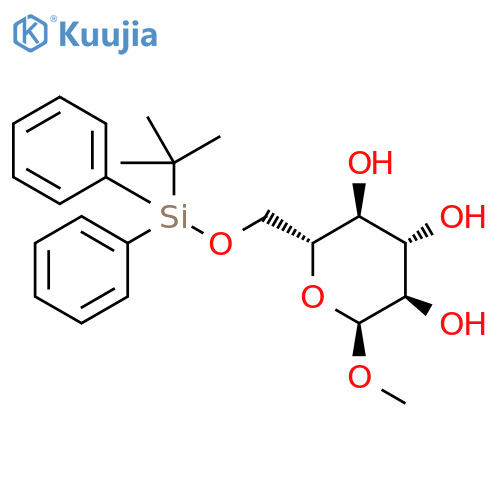 α-D-Glucopyranoside, methyl 6-O-[(1,1-dimethylethyl)diphenylsilyl]- structure