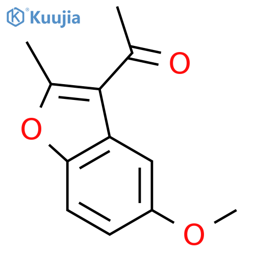 1-(5-methoxy-2-methyl-1-benzofuran-3-yl)ethanone structure