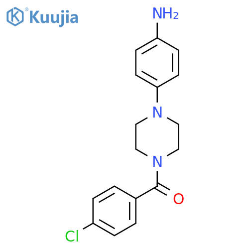 [4-(4-Aminophenyl)piperazin-1-yl](4-chlorophenyl)methanone structure
